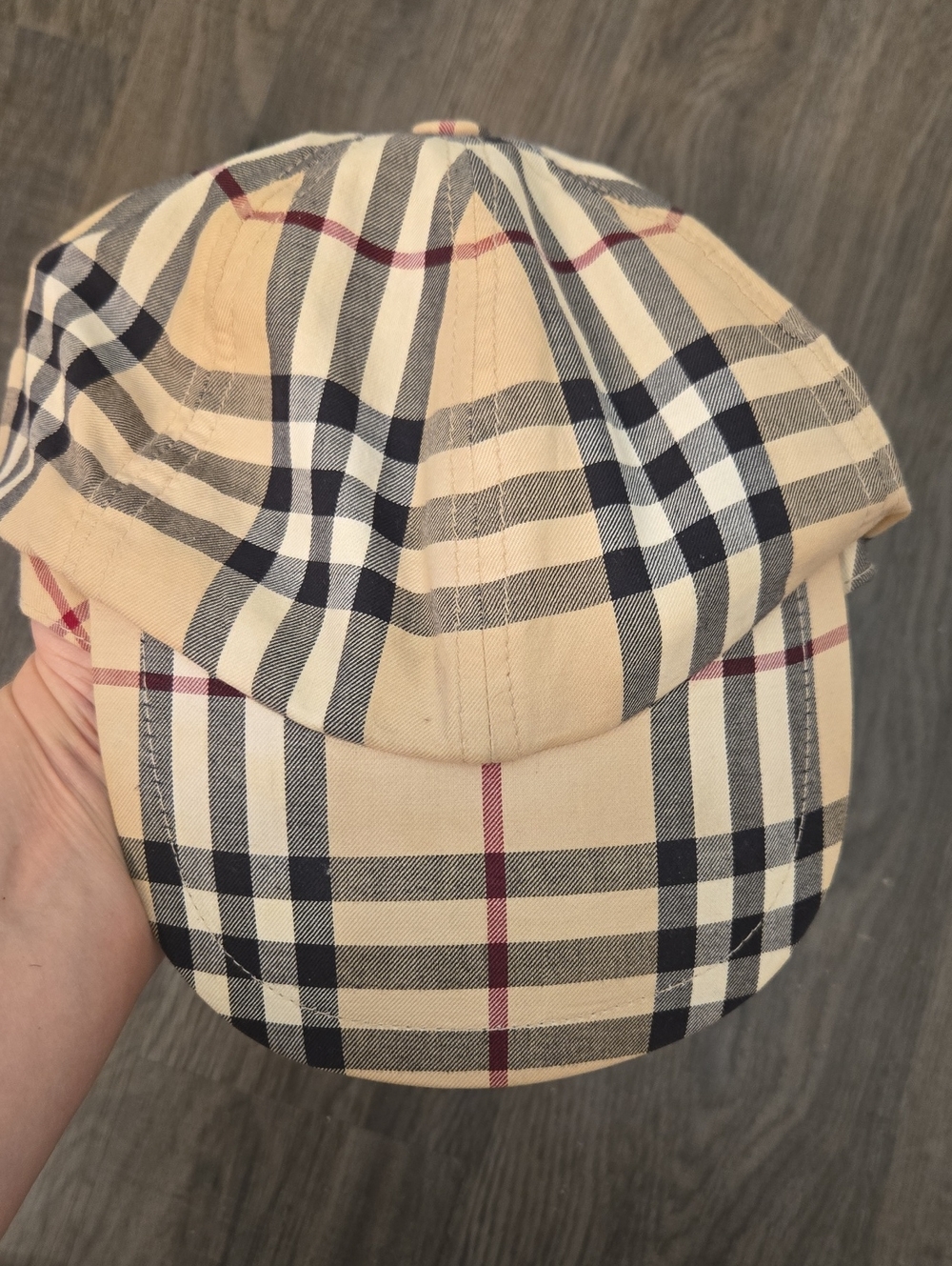 Vintage Burberry Check Baseball Cap